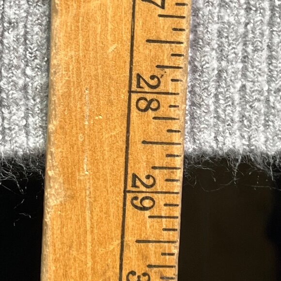 Lucky Brand Cardigan Size Small Long Line Acrylic Cable Knit Light Grey Layering - Picture 5 of 8